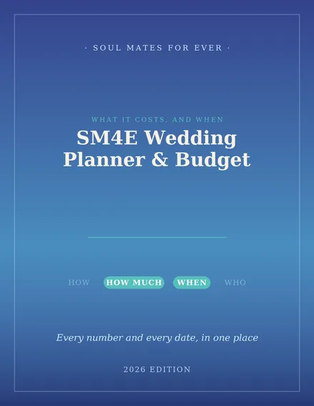 The SM4E Wedding Planner and Budget Tracker cover