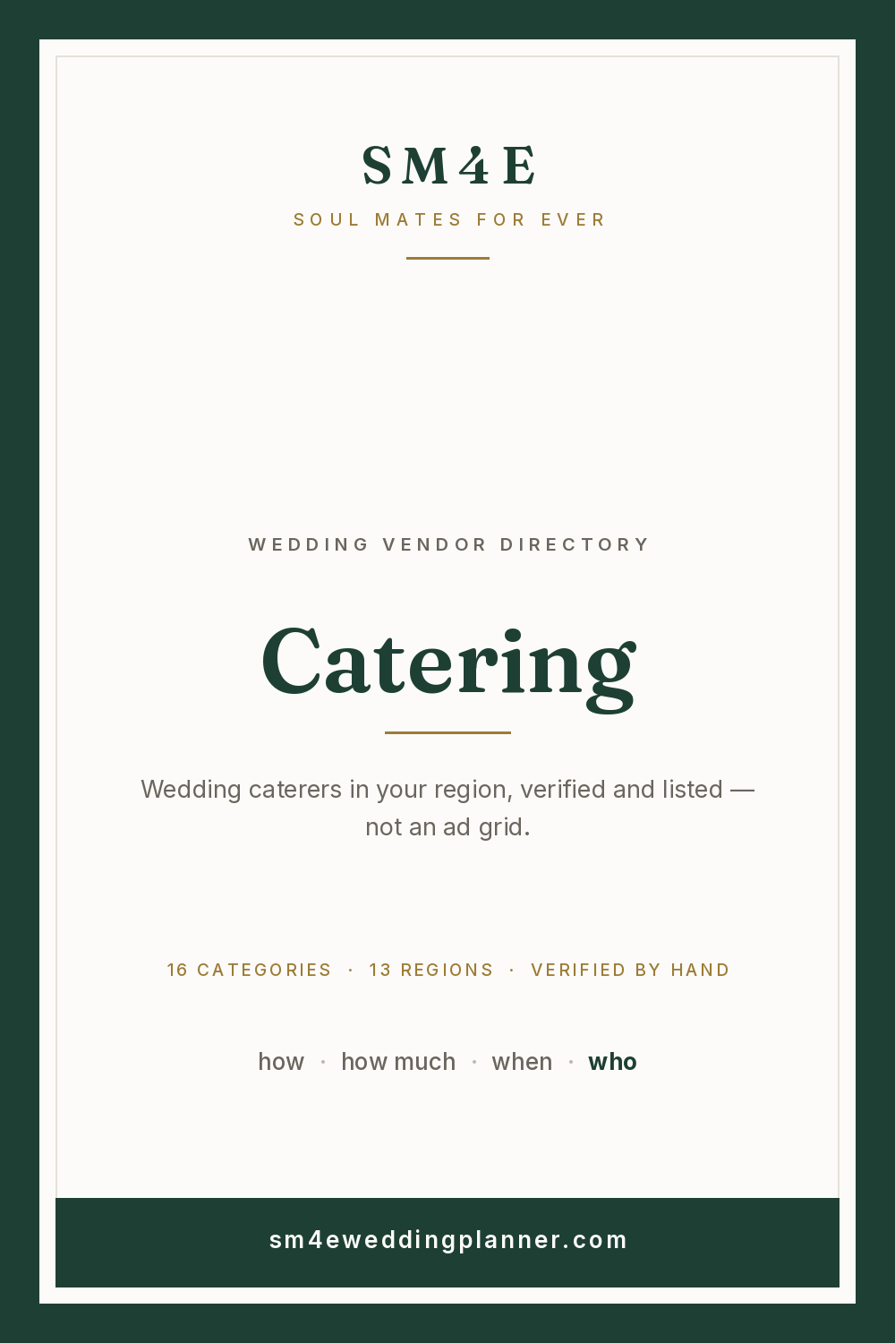 Catering in Savannah — SM4E card