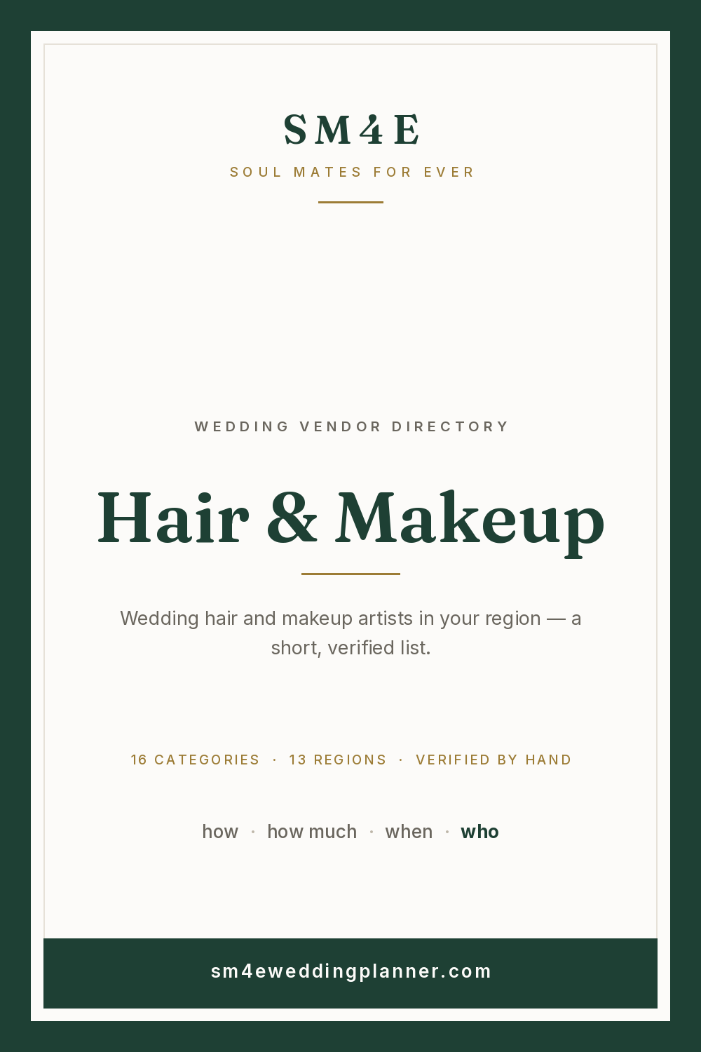 Hair & Makeup in Cape Cod & the Islands — SM4E card