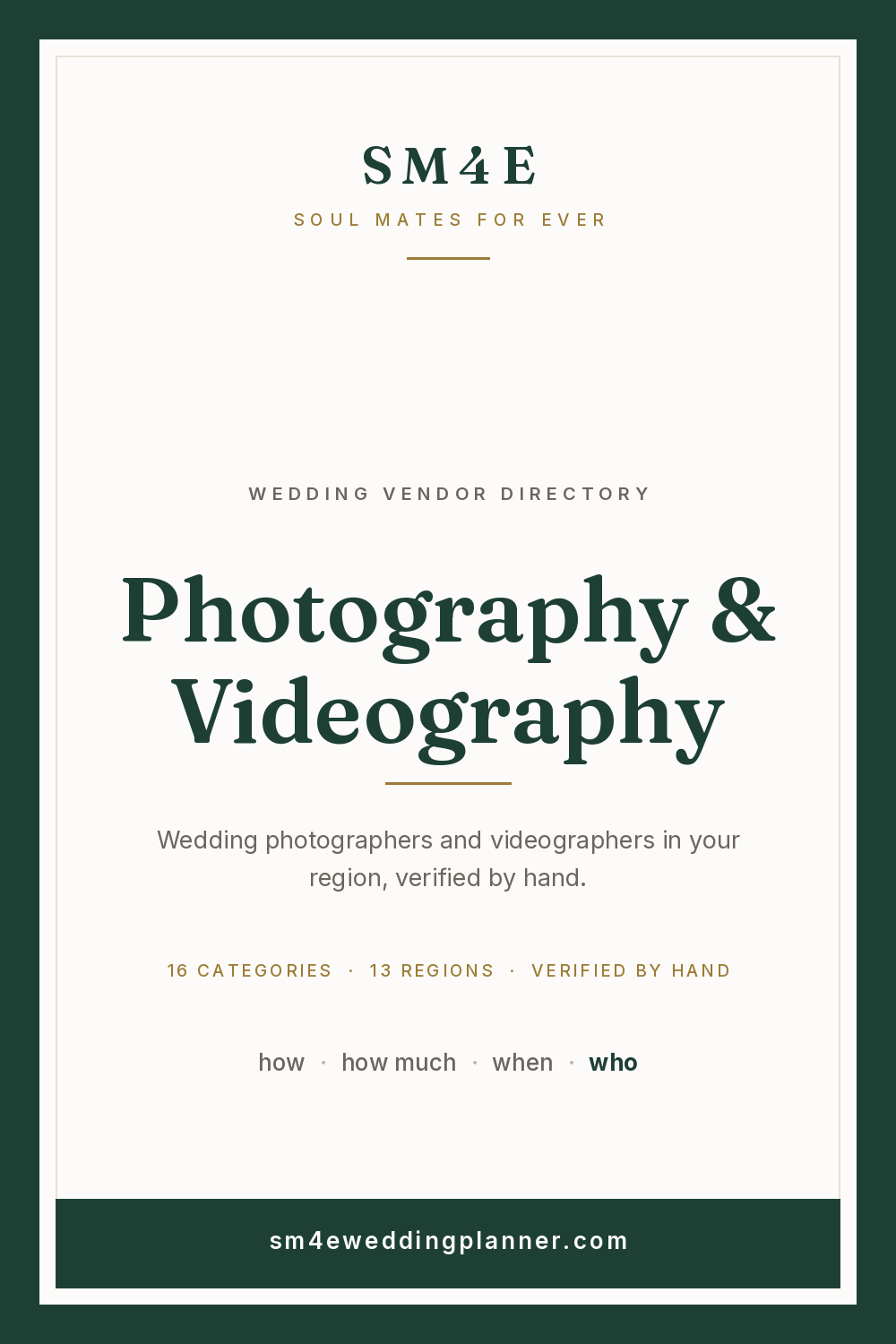 Photography & Videography in Denver — SM4E card