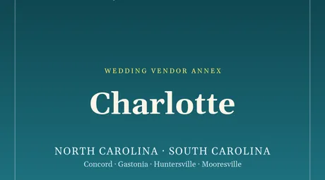 The SM4E Charlotte wedding package