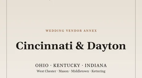 The SM4E Cincinnati & Dayton wedding package