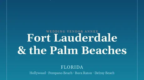 The SM4E Fort Lauderdale & the Palm Beaches wedding package