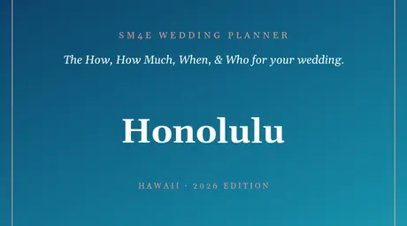 The SM4E Honolulu wedding package