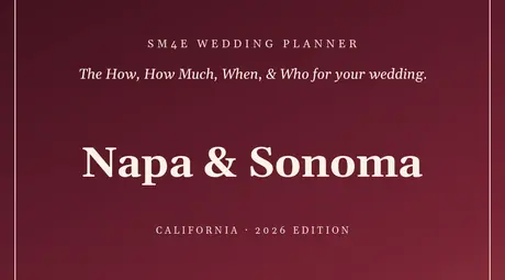 The SM4E Napa & Sonoma wedding package