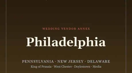 The SM4E Philadelphia wedding package