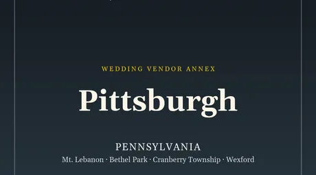 The SM4E Pittsburgh wedding package