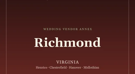 The SM4E Richmond wedding package