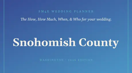 The SM4E Snohomish County wedding package