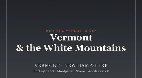 The SM4E Vermont & the White Mountains wedding package