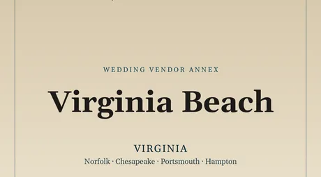The SM4E Virginia Beach wedding package