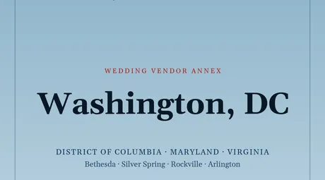 The SM4E Washington, DC wedding package