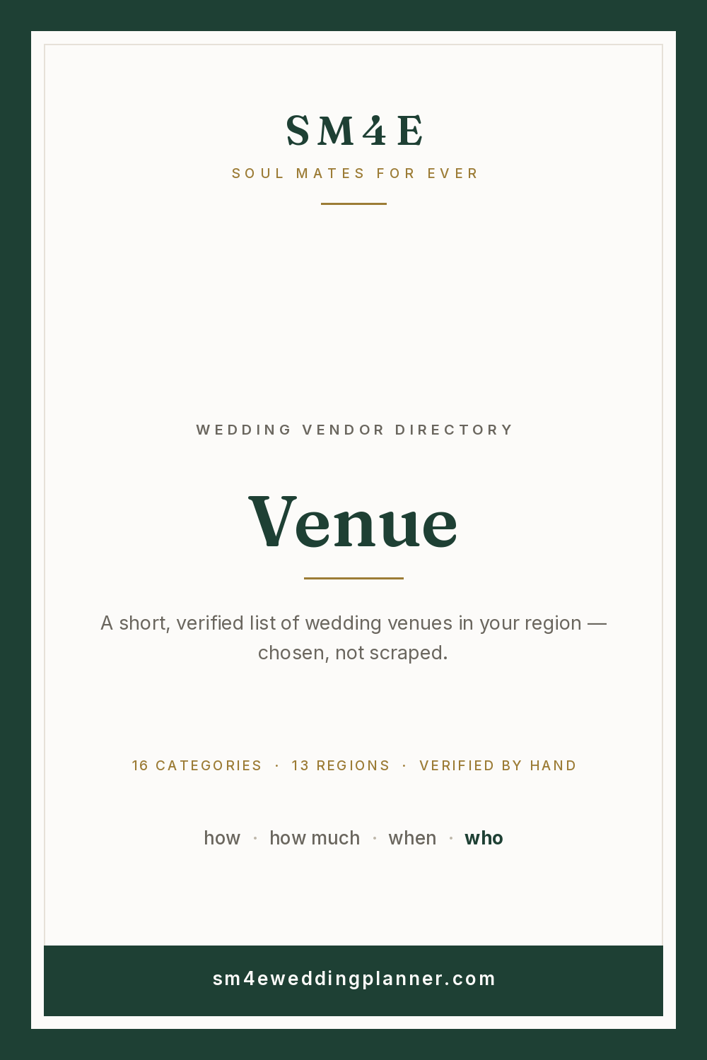 Venue in Phoenix & Scottsdale — SM4E card