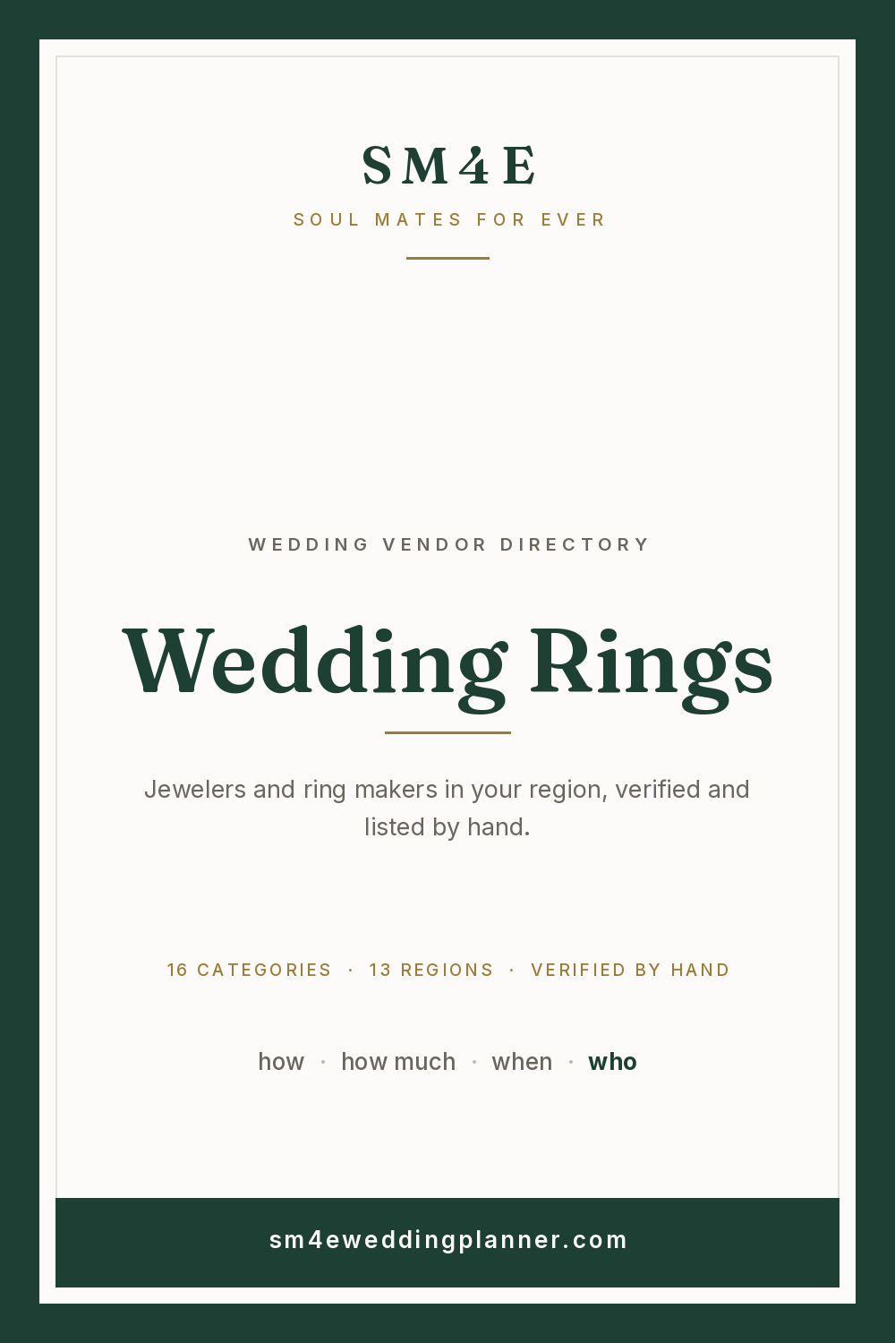 Wedding Rings in Cape Cod & the Islands — SM4E card